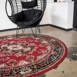 Ronde Vloerkleden-Interieur05 Vloerkleed Nain - Rood - Perzisch - 160Ø