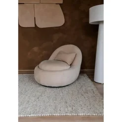Laagpolige Vloerkleden-Interieur05 Wollen Vloerkleed beige/wit gemeleerd Vik - 230 x 160 cm