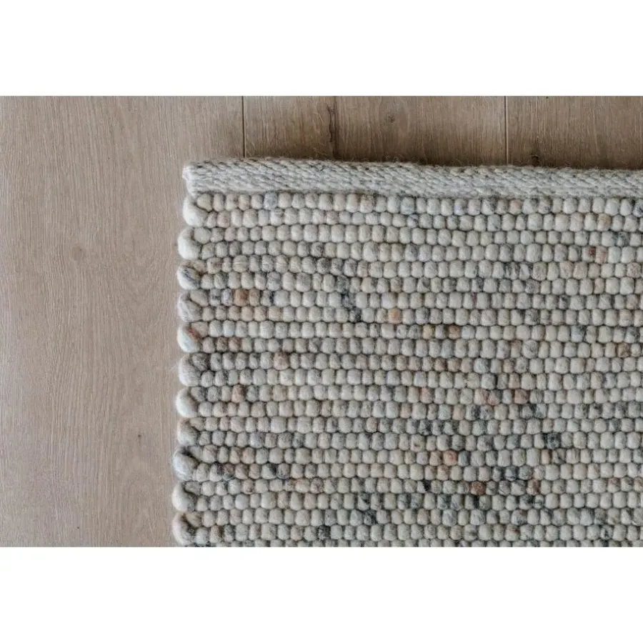 Laagpolige Vloerkleden-Interieur05 Wollen Vloerkleed beige/wit gemeleerd Vik - 230 x 160 cm