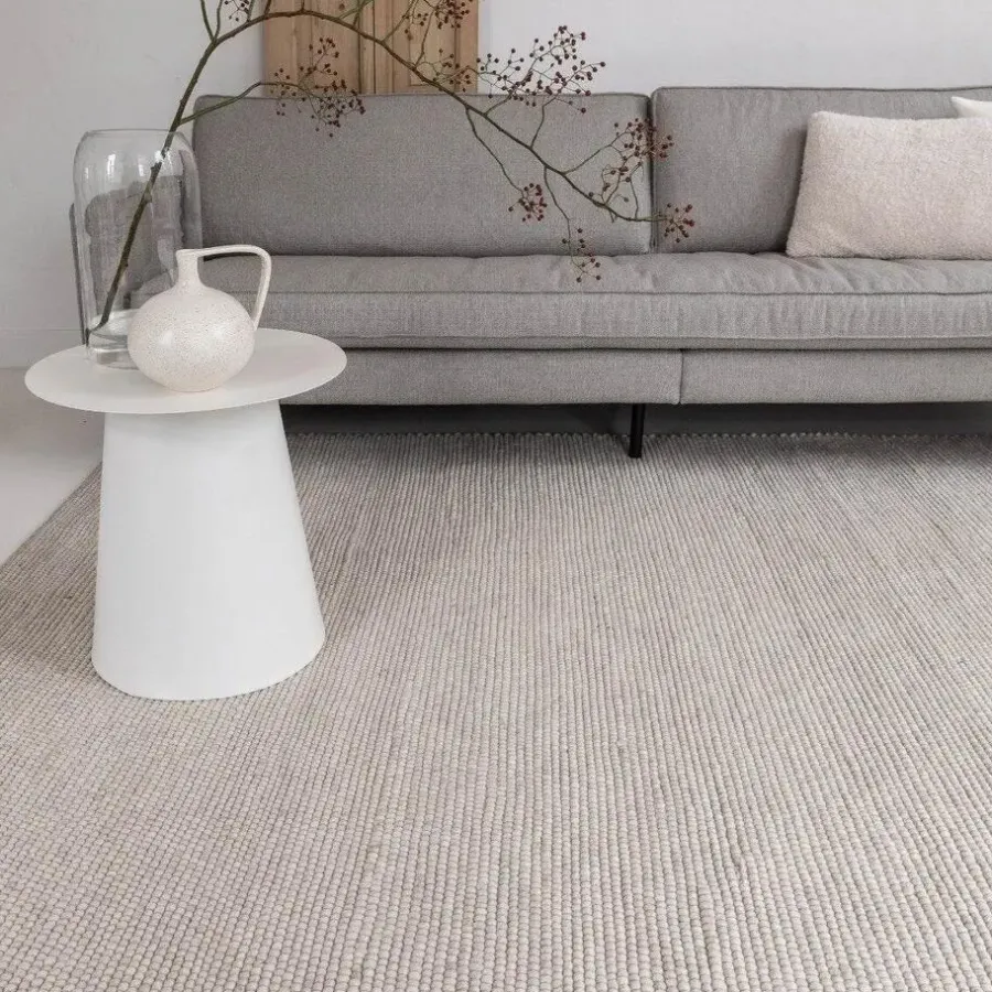 Vloerkleden|Laagpolige Vloerkleden-Interieur05 Wollen Vloerkleed Ivoor wit Vik - 340 x 240 cm