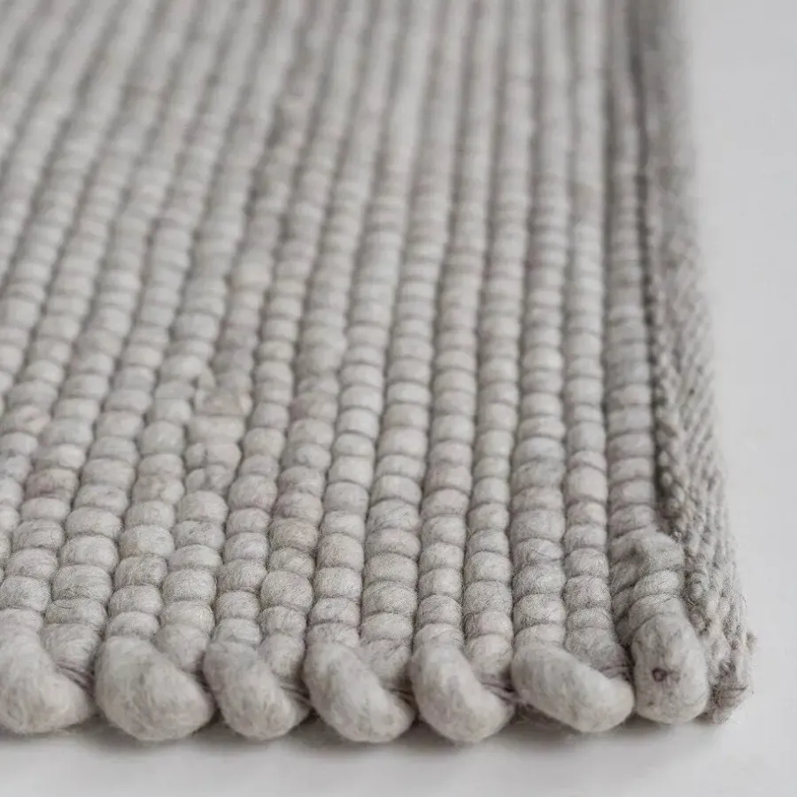 Vloerkleden|Laagpolige Vloerkleden-Interieur05 Wollen Vloerkleed Ivoor wit Vik - 340 x 240 cm