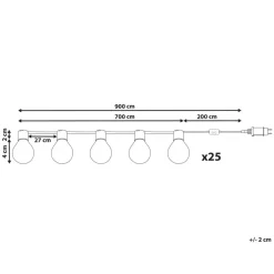Beliani ISORTOQ - LED kerstverlichting - Meerkleurig - 900 cm - PVC