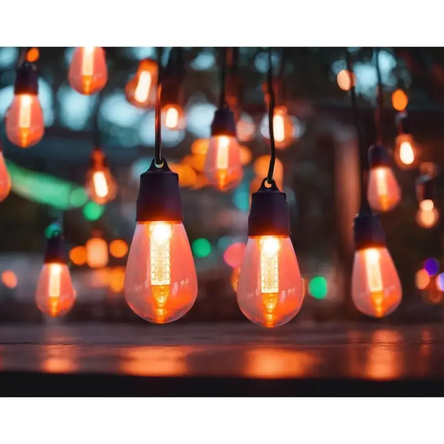 Lichtsnoeren-Beliani ITTILEQ - LED kerstverlichting - Zwart - 1150 cm - PVC