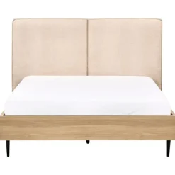 Beliani IZERNORE - Bed - Beige - 140 x 200 cm - Bouclé