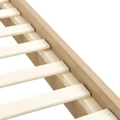 Beliani IZERNORE - Bed - Beige - 140 x 200 cm - Bouclé