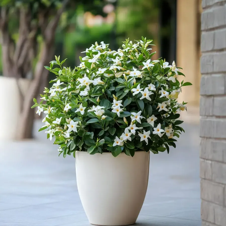 Planten|Tuinplanten-Plant in a Box Jasmijn - Set van 3 - Jasminum 'Officinale' - Hoogte 25-40cm - ⌀9cm