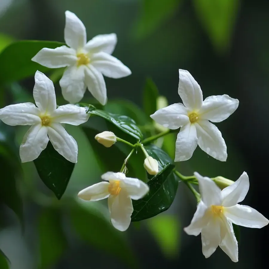 Plant in a Box Jasmijn - Set van 6 - Jasminum 'Officinale' - Hoogte 25-40cm - ⌀9cm