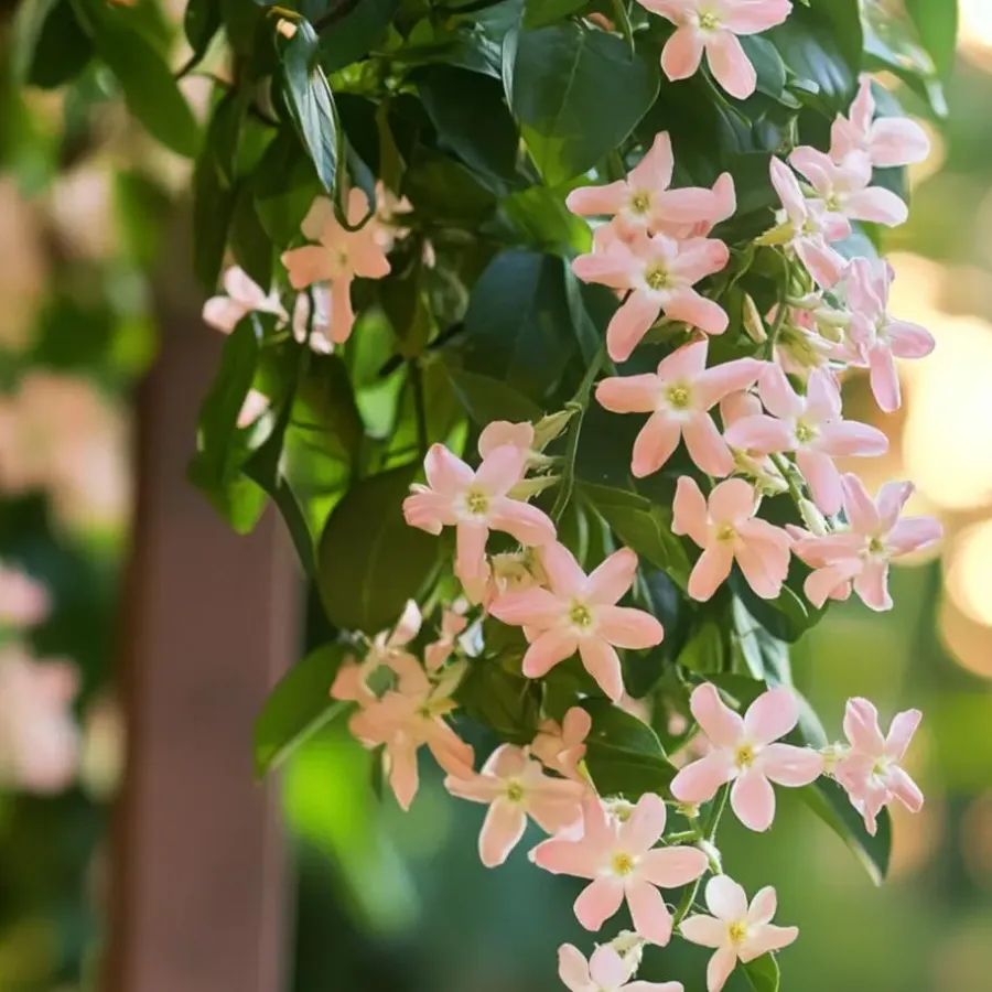 Plant in a Box Jasmijn - Set van 3 - Trachelospermum jasminoides - Hoogte 25-40cm - ⌀9cm