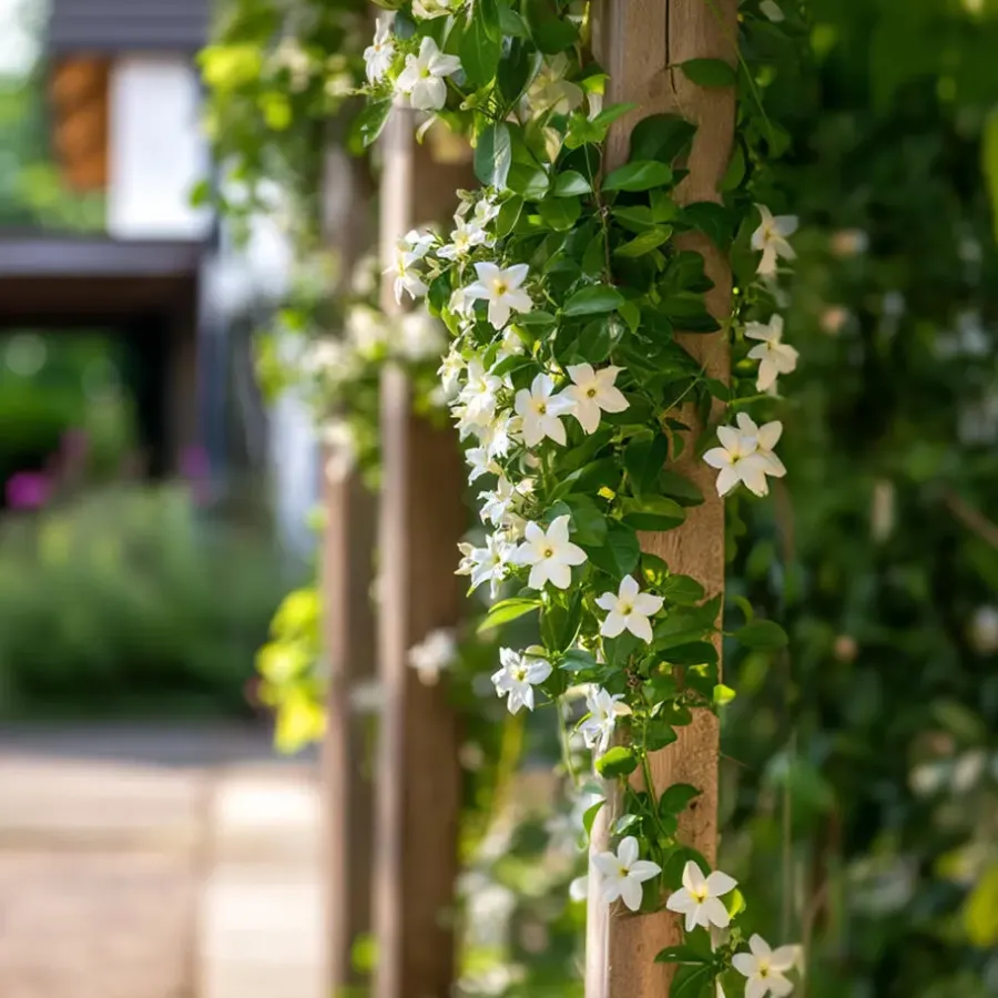 Plant in a Box Jasmijn - Trachelospermum jasminoides - Hoogte 110-120cm - ⌀17cm
