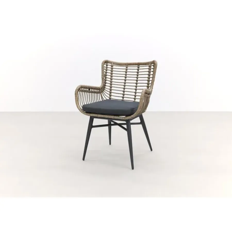 Garden Impressions Jasmine natural / Edison 148 cm. - ronde tuinset