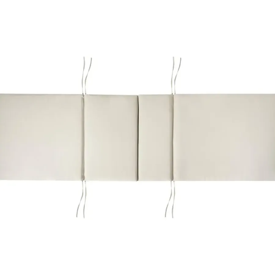 Beliani JAVA PREMIUM - Tuinligstoel - Lichtbruin/Taupe - Acaciahout