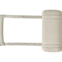 Beliani JAVA PREMIUM - Tuinligstoel - Lichtbruin/Taupe - Acaciahout
