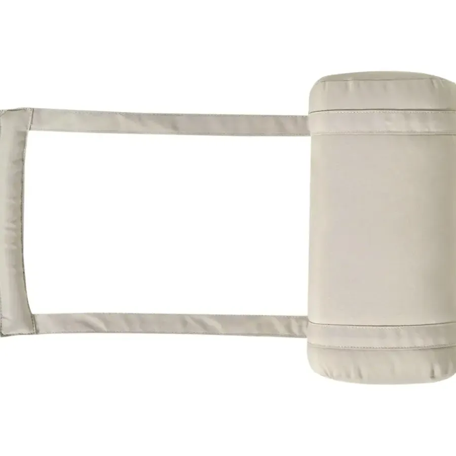 Beliani JAVA PREMIUM - Tuinligstoel - Lichtbruin/Taupe - Acaciahout