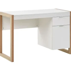 Beliani JOHNSON - Bureau - Wit - Vezelplaat