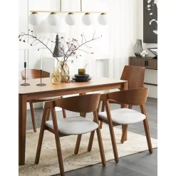 Sidetables-Beliani JOSE - Consoletafel - Donkere houtkleur - Vezelplaat