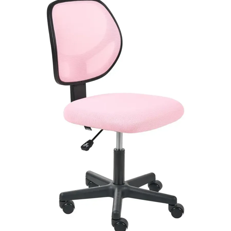 Leen Bakker JOYFUL - Bureaustoel - Pastelroze - Mesh