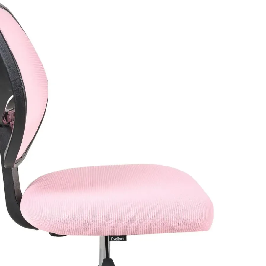 Leen Bakker JOYFUL - Bureaustoel - Pastelroze - Mesh