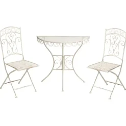 Bistro- & Balkonsets-Leen Bakker JUINA - Bistroset - Lichtbeige - IJzer