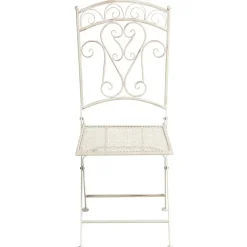 Bistro- & Balkonsets-Leen Bakker JUINA - Set van 2 tuinstoelen - Lichtbeige - IJzer