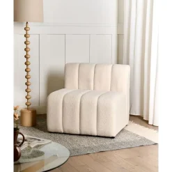 Leen Bakker KAGE - Fauteuil - Lichtbeige - Bouclé