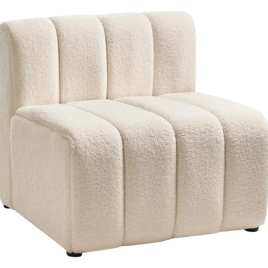 Leen Bakker KAGE - Fauteuil - Lichtbeige - Bouclé