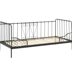 Vipack Kajuitbed Alice 90x200 cm metaal - zwart