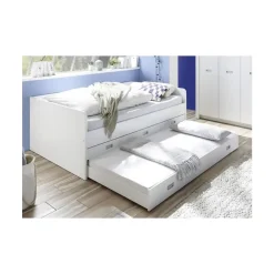 Twijfelaars-Emob Kajuitbed Arkea 120x200 met 3 lades - wit