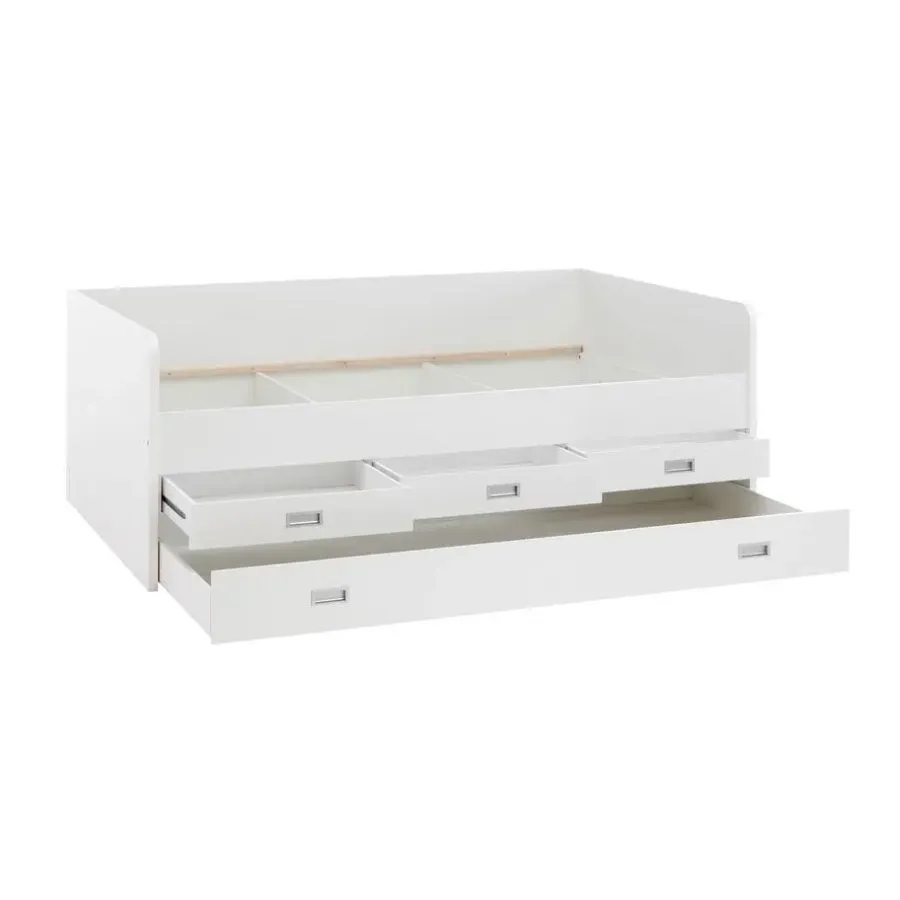 Twijfelaars-Emob Kajuitbed Arkea 120x200 met 3 lades - wit