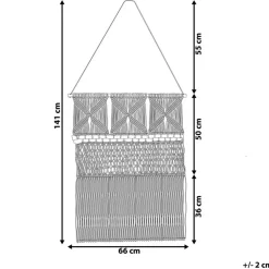 Wandkleden-Beliani KALADY - Wanddecoratie - Beige - Katoen