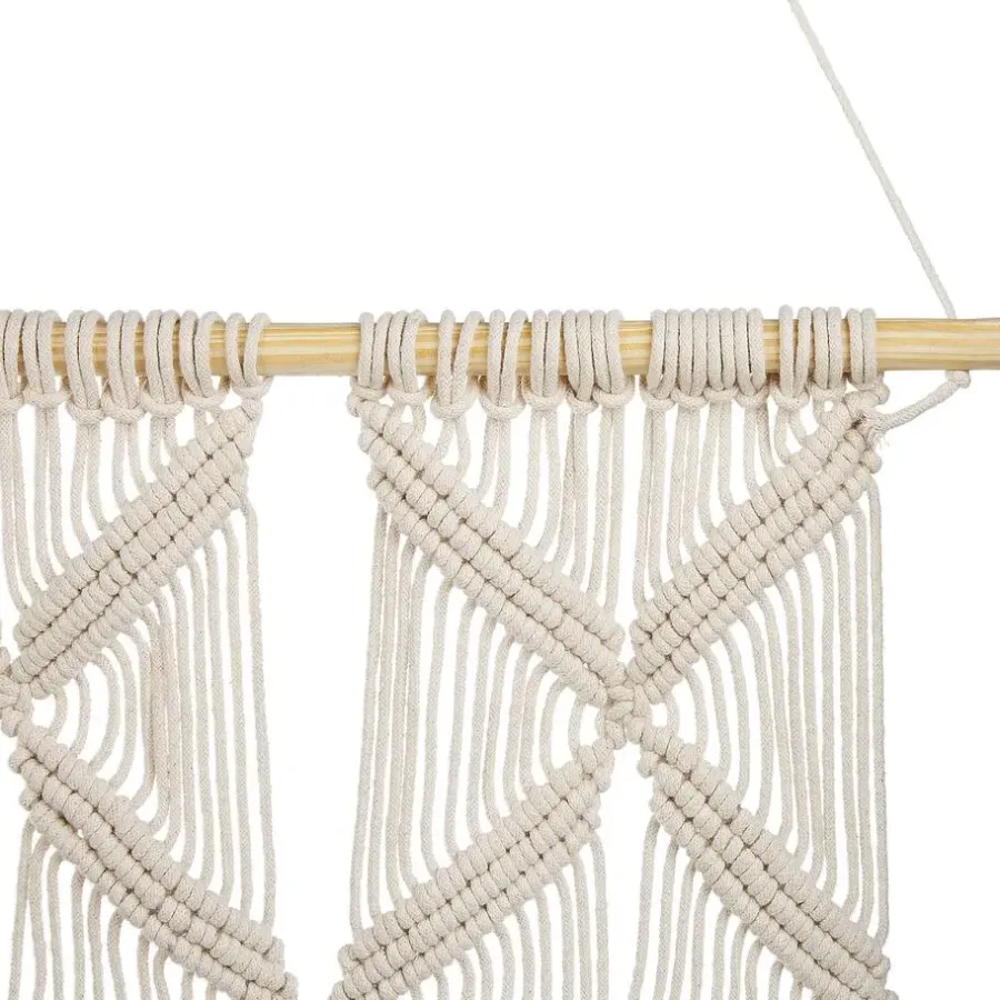 Wandkleden-Beliani KALADY - Wanddecoratie - Beige - Katoen