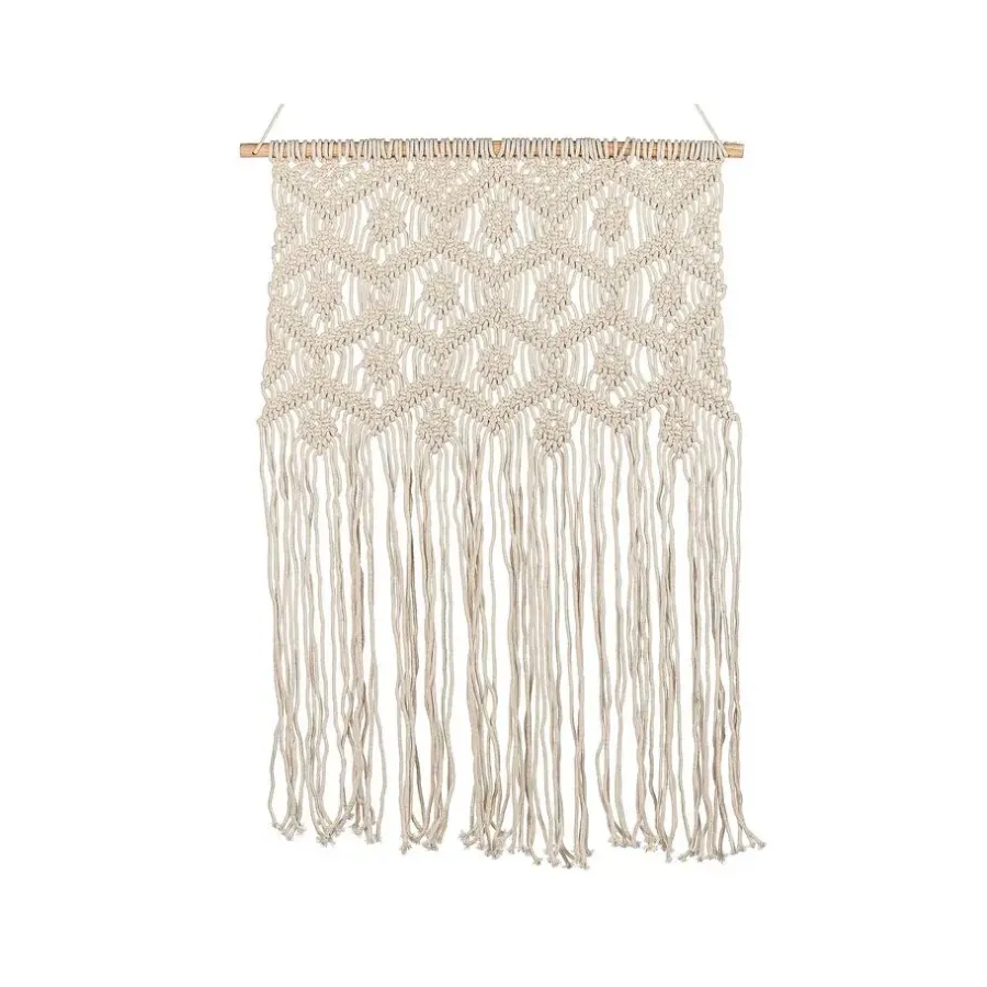 Wandkleden-Beliani KALERI - Wanddecoratie - Beige - Katoen