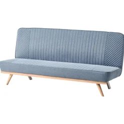 Slaapbanken|Slaapbanken-Leen Bakker KALFAFELL - Slaapbank - Blauw - Polyester