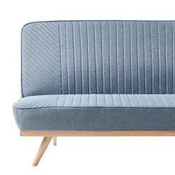Slaapbanken|Slaapbanken-Leen Bakker KALFAFELL - Slaapbank - Blauw - Polyester