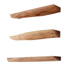 Wandplanken-Kalfort Wandplank Davis set van 3 planken - 13x60x4 cm