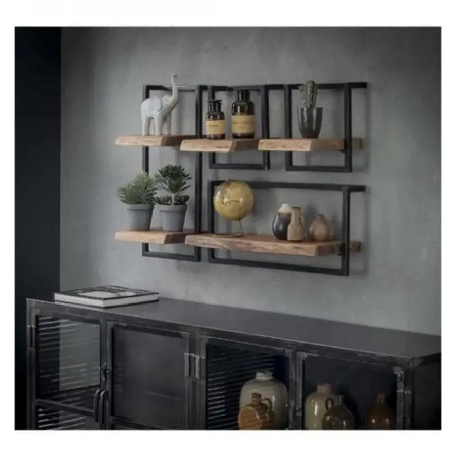 Wandrekken-Kalfort Wandrek industrieel Stockton 4 - 25x65x65 cm