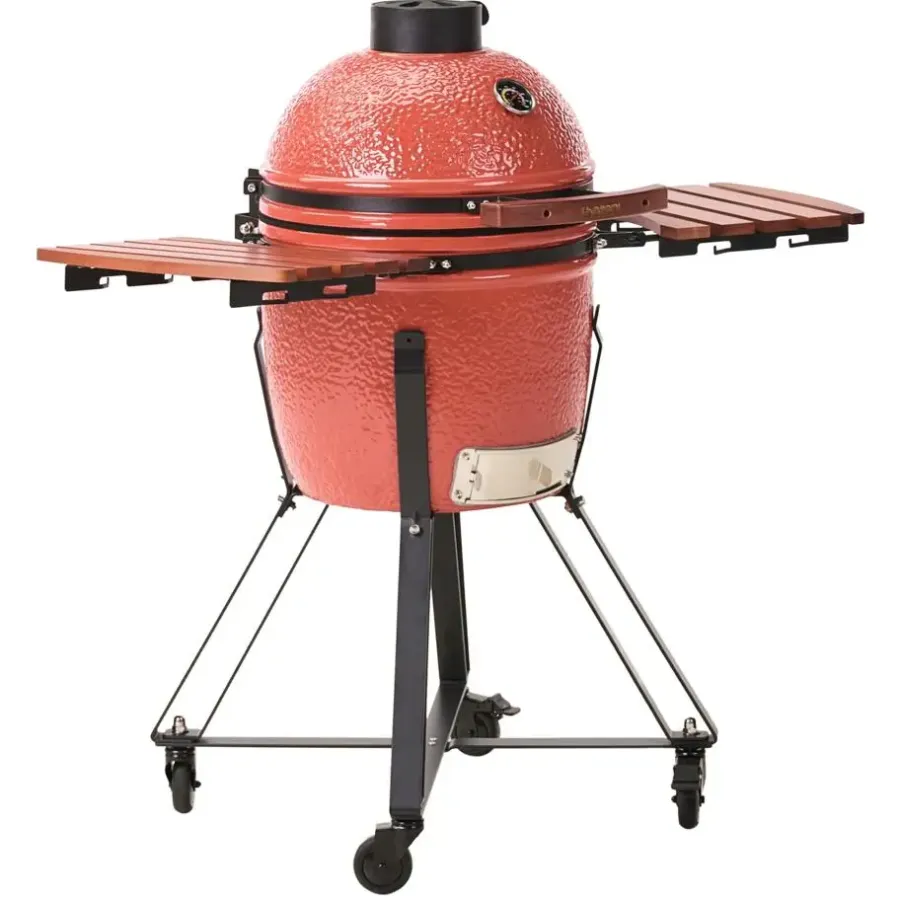 Barbecues En Accessoires-Leen Bakker KAMADO - Houtskoolgrill - Rood - Keramiek