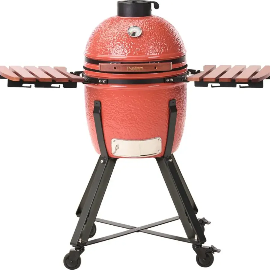 Barbecues En Accessoires-Leen Bakker KAMADO - Houtskoolgrill - Rood - Keramiek