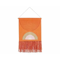 Wandkleden-Beliani KAMALIA - Wanddecoratie - Oranje - Katoen