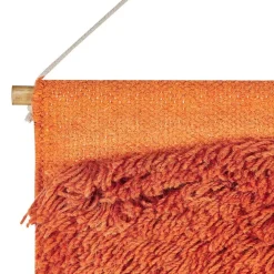 Wandkleden-Beliani KAMALIA - Wanddecoratie - Oranje - Katoen