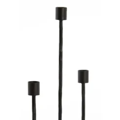 Light & Living Kandelaar Nicole - Zwart - 22.5x15x45.5cm