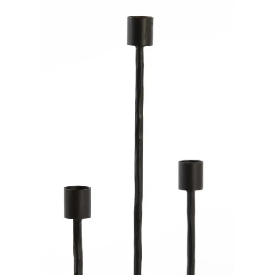 Light & Living Kandelaar Nicole - Zwart - 22.5x15x45.5cm