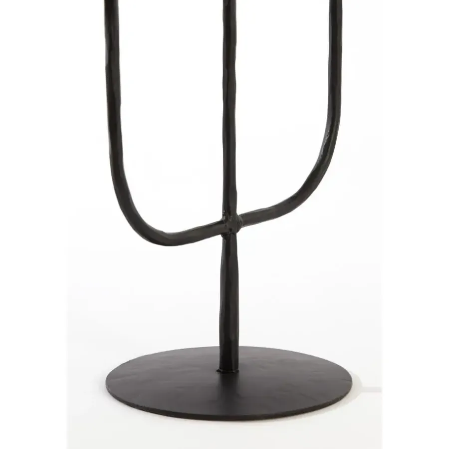 Light & Living Kandelaar Nicole - Zwart - 22.5x15x45.5cm