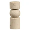 Kandelaars En Windlichten-Leen Bakker Kandelaar Raven - beige - 20xØ8 cm