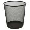 Excellent Houseware Kantoor prullenbak-papierbak - 19 liter - metaal - zwart