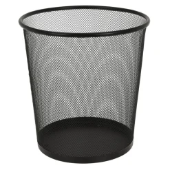 Excellent Houseware Kantoor prullenbak-papierbak - 19 liter - metaal - zwart