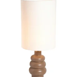 Leen Bakker Kap Cilinder Rye - off-white - Ø25x35 cm