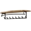 Giga Living Kapstok Acaciahout - 8-Haken - 100x30x20cm - Round