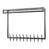 Giga Living Kapstok Zwart Metaal - 20-Haaks - 100x27x80cm - Roede