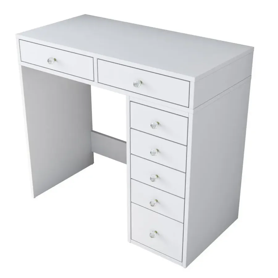 Arabic House Kaptafel Wit Hout - 90x44,5x81,6cm - Beyas