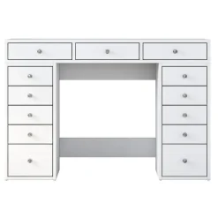 Arabic House Kaptafel Wit Hout - 120x44,5x81,6cm - Beyas